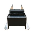 Tischabroller aus Metall f&uuml;r bis zu 75 mm breitem Nassklebeband