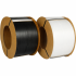 PP-Umreifungsband 5,0 × 0,47 mm geprägt schwarz/weiß - 200 mm Kern