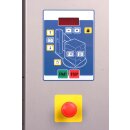 Halbautomatischer Palettenwickler mit offenem Drehteller