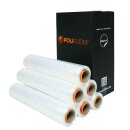 Poliflexx&reg; Handstretchfolie, L=300 m, B=500 mm, Doppelkante, 10 my, 1 VE = 6 Rollen