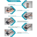Papier-Abrollsystem f&uuml;r 50 cm Schrenzpapier