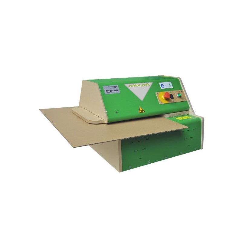 Polstermaschine 333 zur Herstellung von flachen Verpackunksmaterial