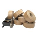 Nassklebeband-Set bestehend aus 1 x Nassklebebandabroller und 6 Rollen Nassklebeband