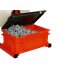 Set 51: 2 Rollen (1.700 m) 16 mm Fadenband + 1.000 Stahlschnallen + Bandspanner + tragbarer Bandabroller mit Ablegefach