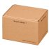 Postversandkarton, braun, 160 x 120 x 110 mm, mit Klappdeckel