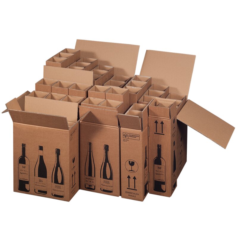 Weinkarton für 2 Flaschen, PremiumLine PTZ geprüft