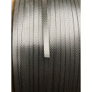 1-Farbig bedrucktes PP-Umreifungsband (Innendruck), Bandfarbe: schwarz, 12 mm x 0.55 mm, 1.450 N, Kern 200 mm, 3.000 Meter / Rolle