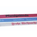 Klischee f&uuml;r PP-Umreifungsb&auml;nder (Druckl&auml;nge bis zu 400 mm, RAL oder PANTONE laut Ihren Angaben).