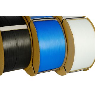 PP-Umreifungsband: 12,0 x 0,60 mm, transparent, Kern: 200 mm