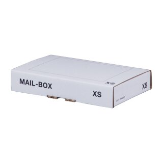 Mailbox-Versandkarton XS, 244 × 145 × 43 mm innen, weiß