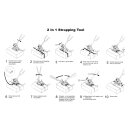 Dreihebel-Kombiger&auml;t f&uuml;r 13 oder 16 mm breite PP-Umreifungsb&auml;nder (Spannen, Quetschen und Abtrennen mit 1 Ger&auml;t)