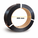 PP-Umreifungsband 12,7 &times; (0,55&ndash;0,80 mm) gepr&auml;gt schwarz - 406 mm Kern