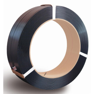 PP-Umreifungsband 12,7 x 0,70 mm geprägt schwarz 406 mm Kern