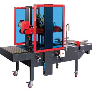 Kartonverschließer automatisch für Selbstklebeband (50–75 mm, Oben-/Unterantrieb mit Kartonzentrierung)