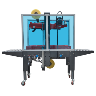 Kartonverschließmaschine für Selbstklebeband 50–75 mm mit Seitenantrieb
