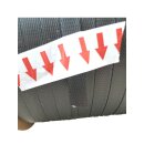 PP-Umreifungsband: 12,7 x 0,85 mm gepr&auml;gt schwarz 62 mm Kern