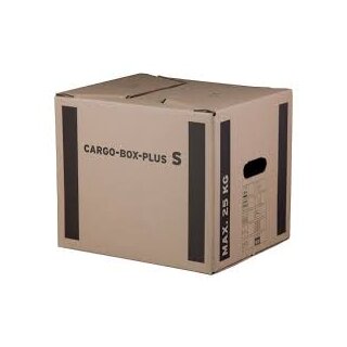 Umzugskarton Plus Größe S mit Griff­löchern, doppelwellig